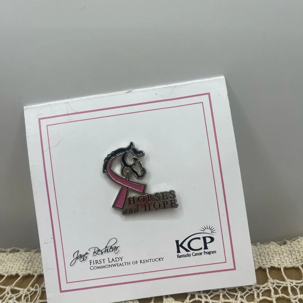 Horses and‎ Hope Pink Ribbon Pin